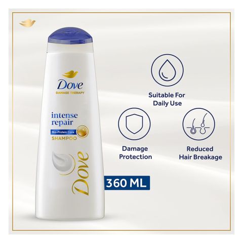 Dove Intense Repair Bio Protein Care Shampoo, For Damaged Hair, 360ml