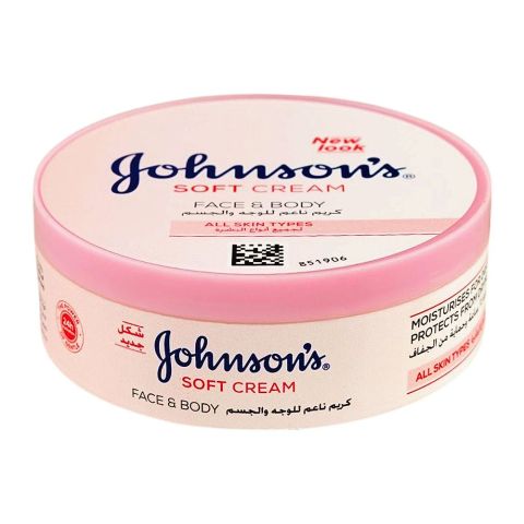 Johnson Face & Body Soft Cream, For All Skin Types, 200ml