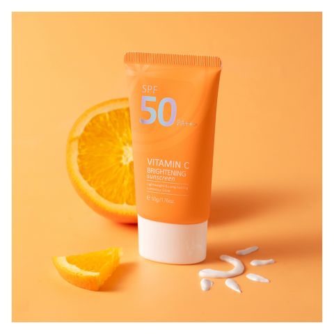 Laikou Vitamin-C Brightening Sunscreen, UV Protection, SPF50, PA+++, 50g, LK99237A