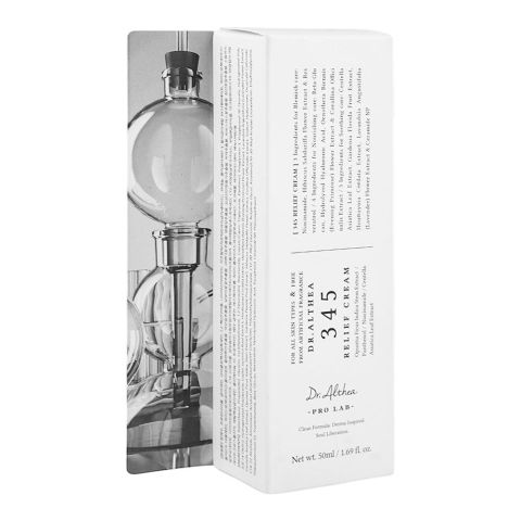 Dr. Althea 345 Relief Cream, Daily Soothing Face Moisturizer, Blemish Care with Niacinamide, 50ml