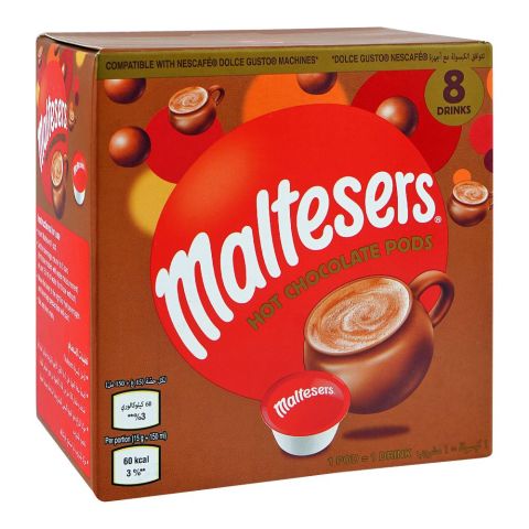 Maltesers Hot Chocolate Pods, Compatible with Dolce Gusto Machines, 8-Pack