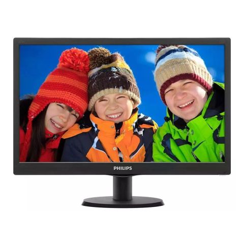 Philips 19.5" LED Monitor, 5ms, 60Hz, TFT Panel, HD, sRGB, Tilt Adjustment, VGA & HDMI, VESA Mount, 203V5LHSB2