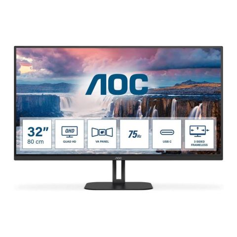 AOC 32" Frameless LED Monitor, Freesync, 75Hz, Q32V5CE