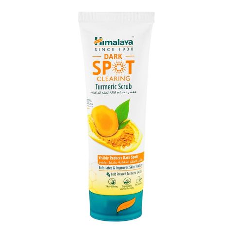 Himalaya Dark Spot Clearing Turmeric Scrub, Paraben Free, 75ml