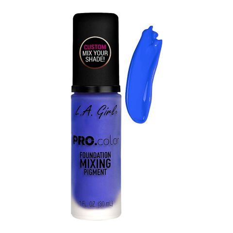 L.A. Girl Pro.Color Foundation Mixing Pigment, 30ml, GLM714 Blue