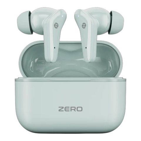 Zero Vibe Z Buds Wireless Earbuds, 40H Playtime, IPX4 Waterproof, Storm Green