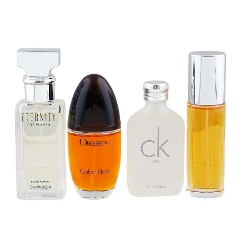 Calvin Klein Mini Gift Set For Women, (Eternity, Obsession, Ck One, Escape) 15ml Each, 4-Pack