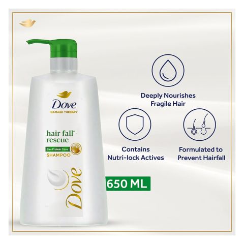 Dove Hair Fall Rescue Bio Protein Care Shampoo, For Weak Hair, 650ml