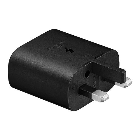 Samsung 25W Power Adapter (USB-C, 3-Pin), Fast Charging Wall Charger, Black