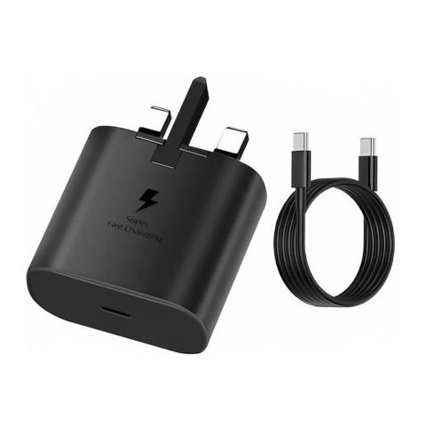 Samsung 45W Power Adapter (3-Pin) Wall Charger with 1.8M USB-C Fast Charging Cable