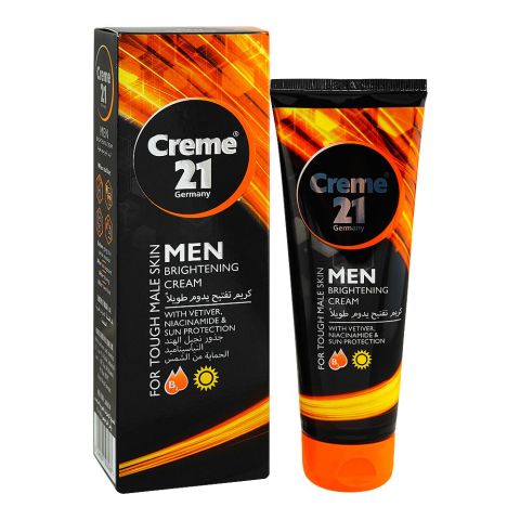 Creme 21 Men Brightening Cream with Vetiver, Niacinamide & Sun Protection, 100g