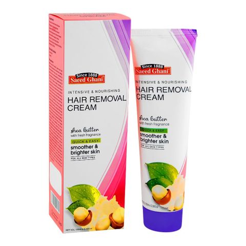 Saeed Ghani Intensive & Nourishing Hair Removing Cream with Shea Butter, 100ml