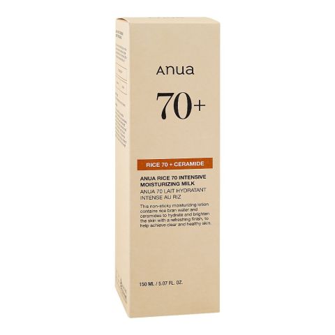 Anua Rice 70+ Ceramide Intensive Moisturizing Milk, 150ml