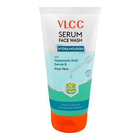 VLCC Hydra Nourish Serum Face Wash with Hyaluronic Acid & Aloe Vera, 150ml