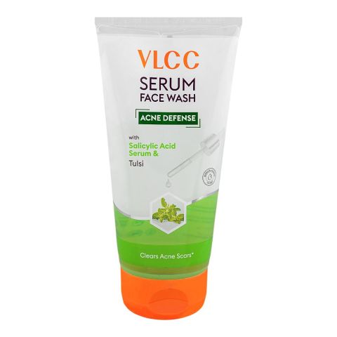 VLCC Acne Defense Serum Face Wash with Salicylic Acid & Tulsi, 150ml