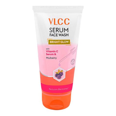 VLCC Bright Glow Serum Face Wash with Vitamin C & Mulberry, 150ml