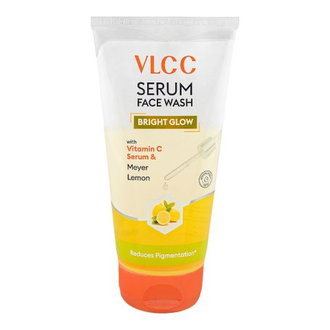 VLCC Bright Glow Serum Face Wash with Vitamin C & meyer Lemon, 150ml