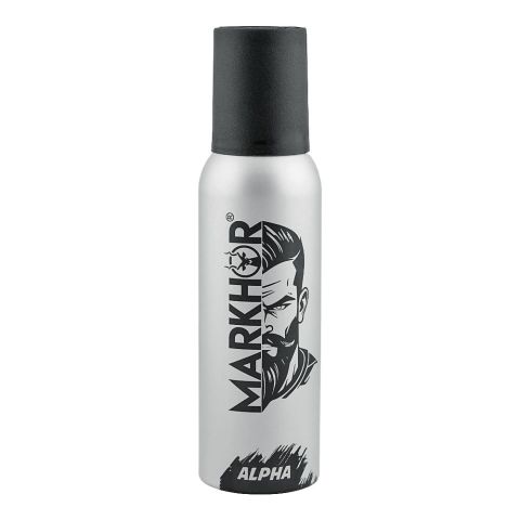 Markhor Alpha No Gas Deodorant Body Spray, For Men, 120ml