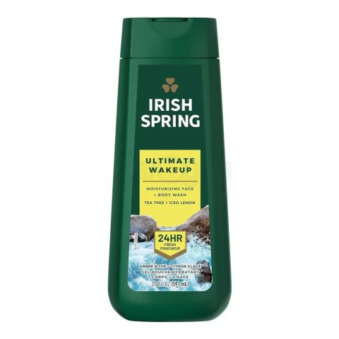 Irish Spring Ultimate Wakeup Moisturizing Face & Body Wash, 591ml
