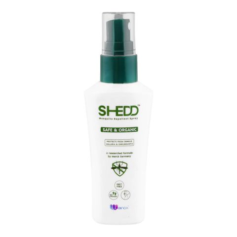 Shedd Mosquito Repellant Spray, Deet Free, Long-Lasting Protection, 50ml
