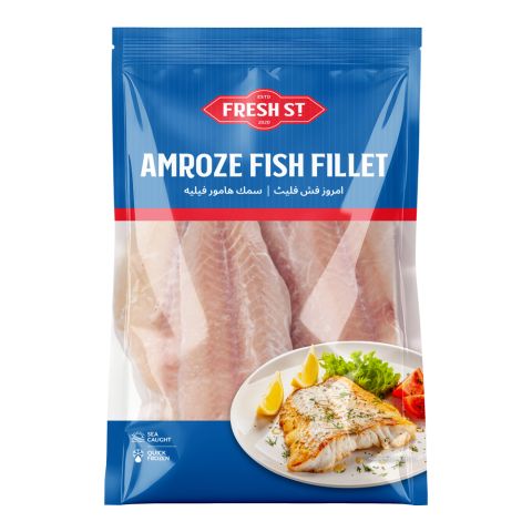 Fresh Street Amroze Fish Fillets - Frozen Fish Snacks, 500g