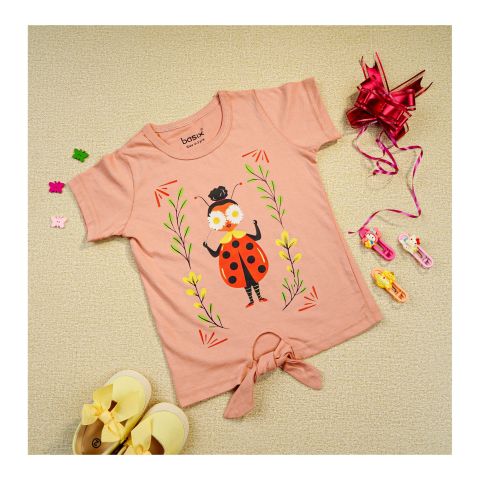 Basix Girls Knot Top, 6039