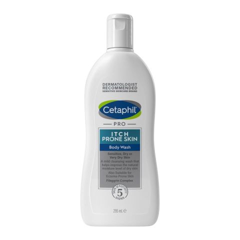 Cetaphil Pro Itch Prone Skin Body Wash, For Sensitive & Dry Skin, 295ml