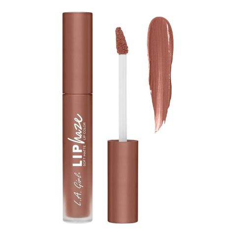 L.A. Girl Lip Haze Soft Matte Lip Color, Liquid Lipstick, 3.3ml, GLC762 Baby