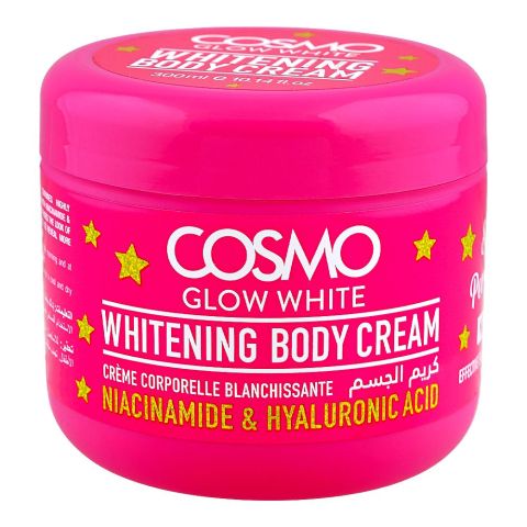 Cosmo Glow White Skin Perfector Whitening Body Cream with Niacinamide & Hyaluronic Acid, 300ml