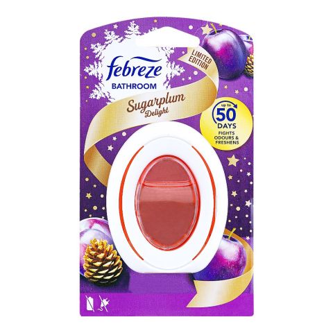 Febreze Bathroom Anti-Mould Odour Air Freshener, Sugarplum Delight Scent, 7.5ml
