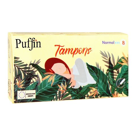 Puffin Tampons, Normal, 8-Pack