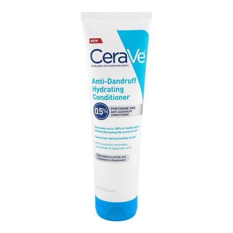 CeraVe Pyrithione Zinc Anti-Dandruff Conditioner, Sulfate Free, For All Hair Types, 266ml