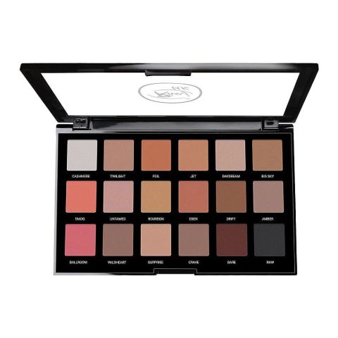 Rivaj UK HD Flawless Eyeshadow Palette, 18 Shades, No. 02