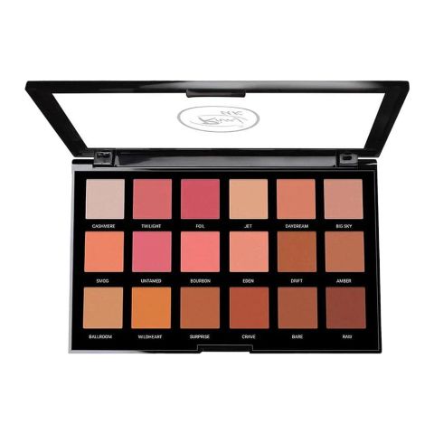 Rivaj UK HD Flawless Eyeshadow Palette, 18 Shades, No. 03