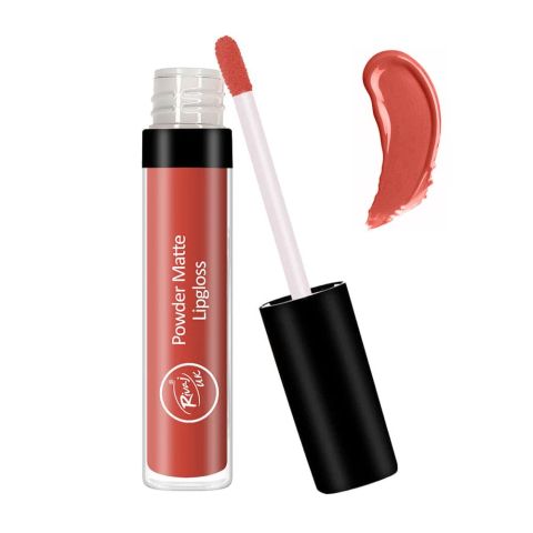 Rivaj UK Powder Matte Lip Gloss, 3ml, No. 01