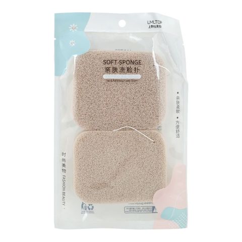 LMLTOP Facial Cleansing Reusable Face Sponge, For Deep Skin Exfoliation, 2-Pack, B2215