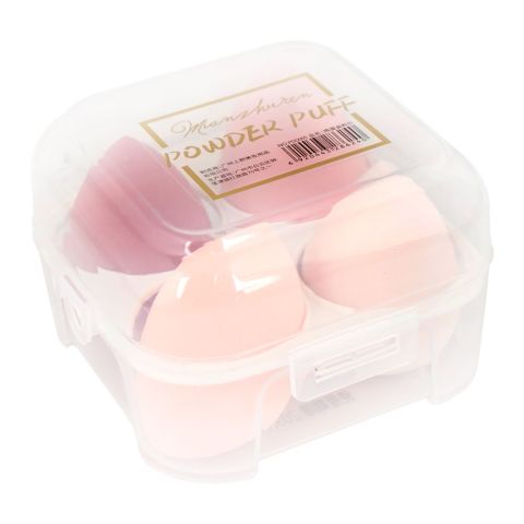 Lameila Makeup Puff & Blender Sponge Set, Pink Multi, 4-Pack, PDD005