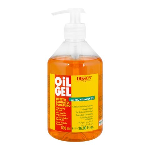 Dikson Oil Gel with Pro Vitamin B5 - Wet Look Hair Styling Gel, 500ml