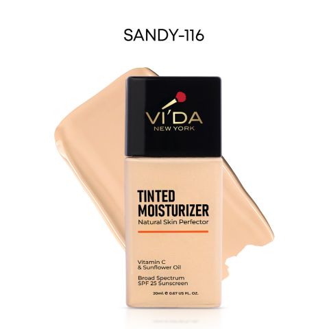 Vi'da New York Tinted Moisturizer with Vitamin C & Sunflower Oil, SPF 25, 20ml, 116 Sandy