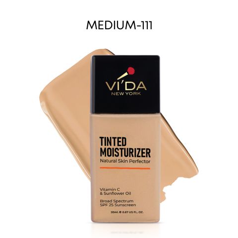 Vi'da New York Tinted Moisturizer with Vitamin C & Sunflower Oil, SPF 25, 20ml, 111 Medium