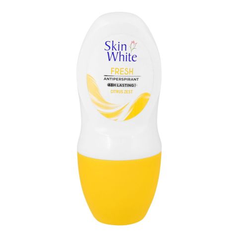 SkinWhite Fresh Antiperspirant Deodorant Roll On with Citrus Zest, 50ml