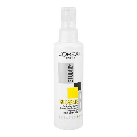L'Oreal Studio Line Go Create Sculpting Hair Spritz, Ultra Strong Hold, 150ml