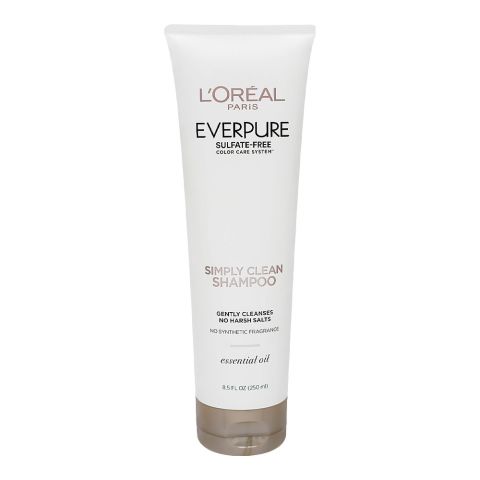 L'oreal Paris Ever Pure Sulfate Free Simple Clean Shampoo, For All Hair Types, 250ml