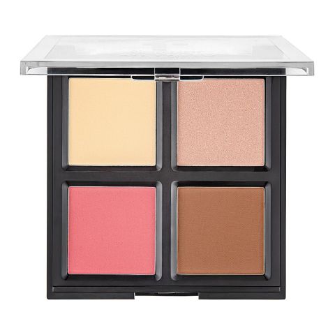 Flormar All Need Face Palette - Face Powder, Blush, Highlighter & Contour (3.4 Each), 4-in-1 Pack