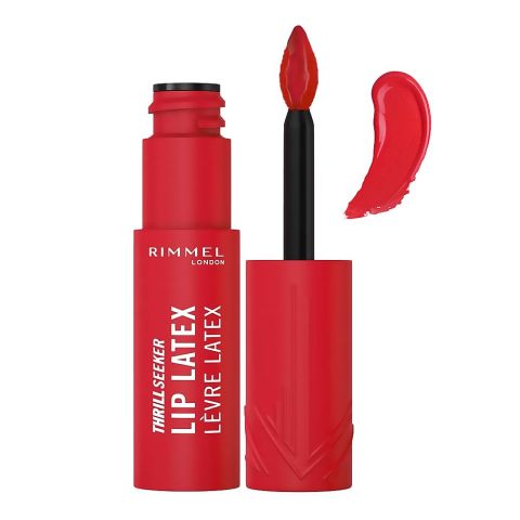 Rimmel Thrill Seeker Lip Latex, Liquid Lipstick, 6ml, 400 Rimmel Red