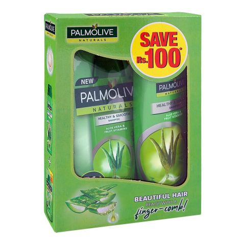 Palmolive Healthy & Smooth Shampoo 180ml + Refill 180ml, Save Rs.100, Twin Pack