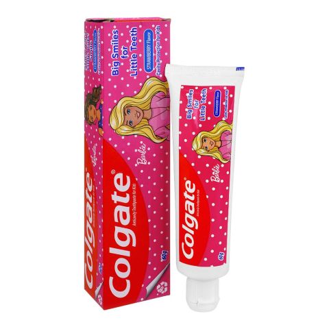 Colgate Barbie Strawberry Flavor Kids Toothpaste, 60g