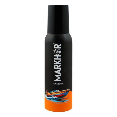 Markhor Nautica Deodorant Body Spray (No-Gas), For Men, 120ml