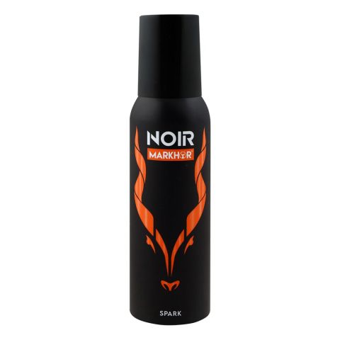 Markhor Noir Spark Deodorant Body Spray (No-Gas), For Men, 120ml