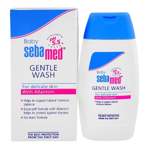 Sebamed Baby Gentle Wash, PH 5.5 Cleanser for Sensitive Baby Skin, 200ml